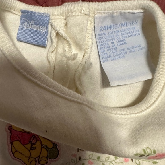 Disney Cream Long Sleeve Tee with Cartoon Graphic - Picture 5 of 5